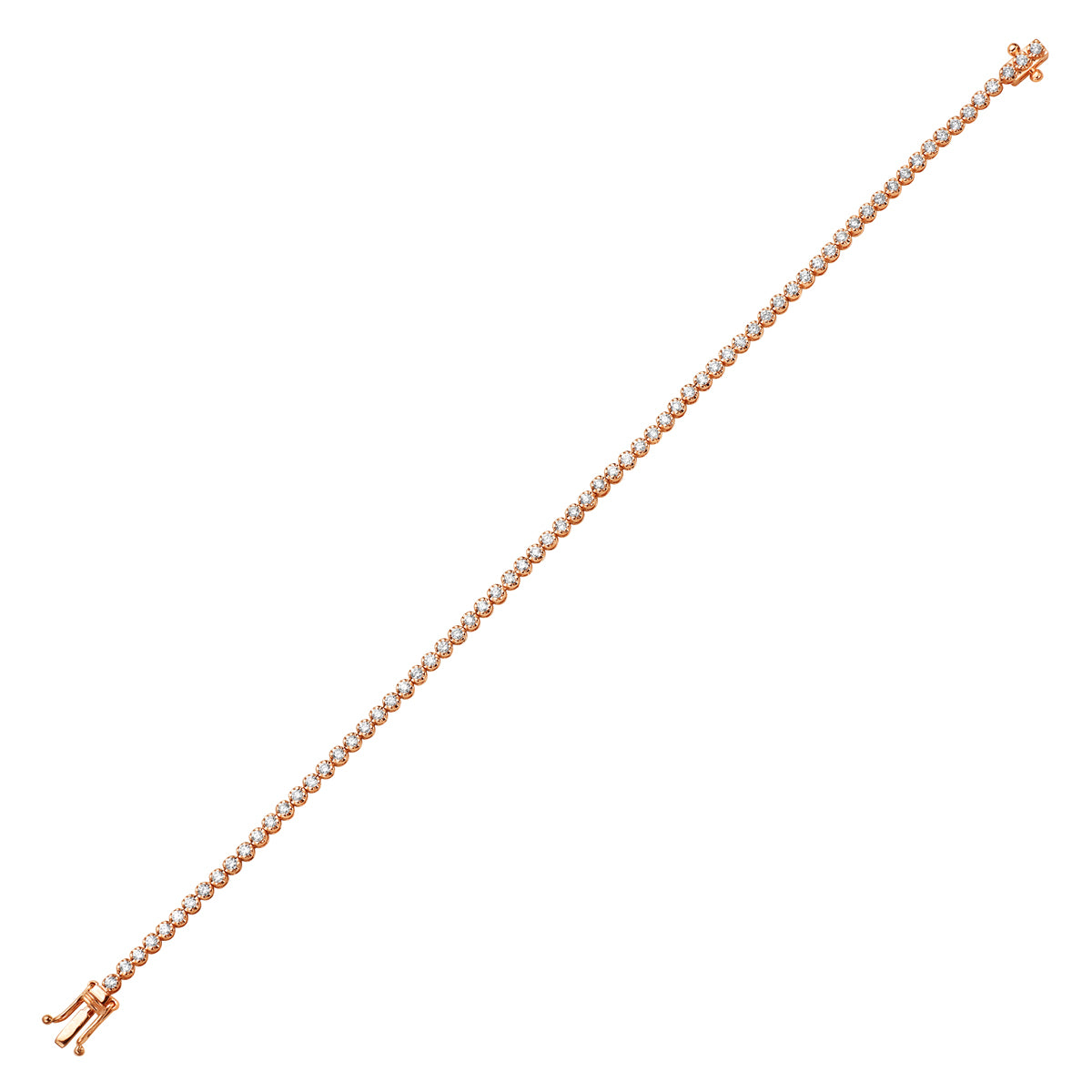 14K Rose Gold Diamond Jamie Tennis Bracelet