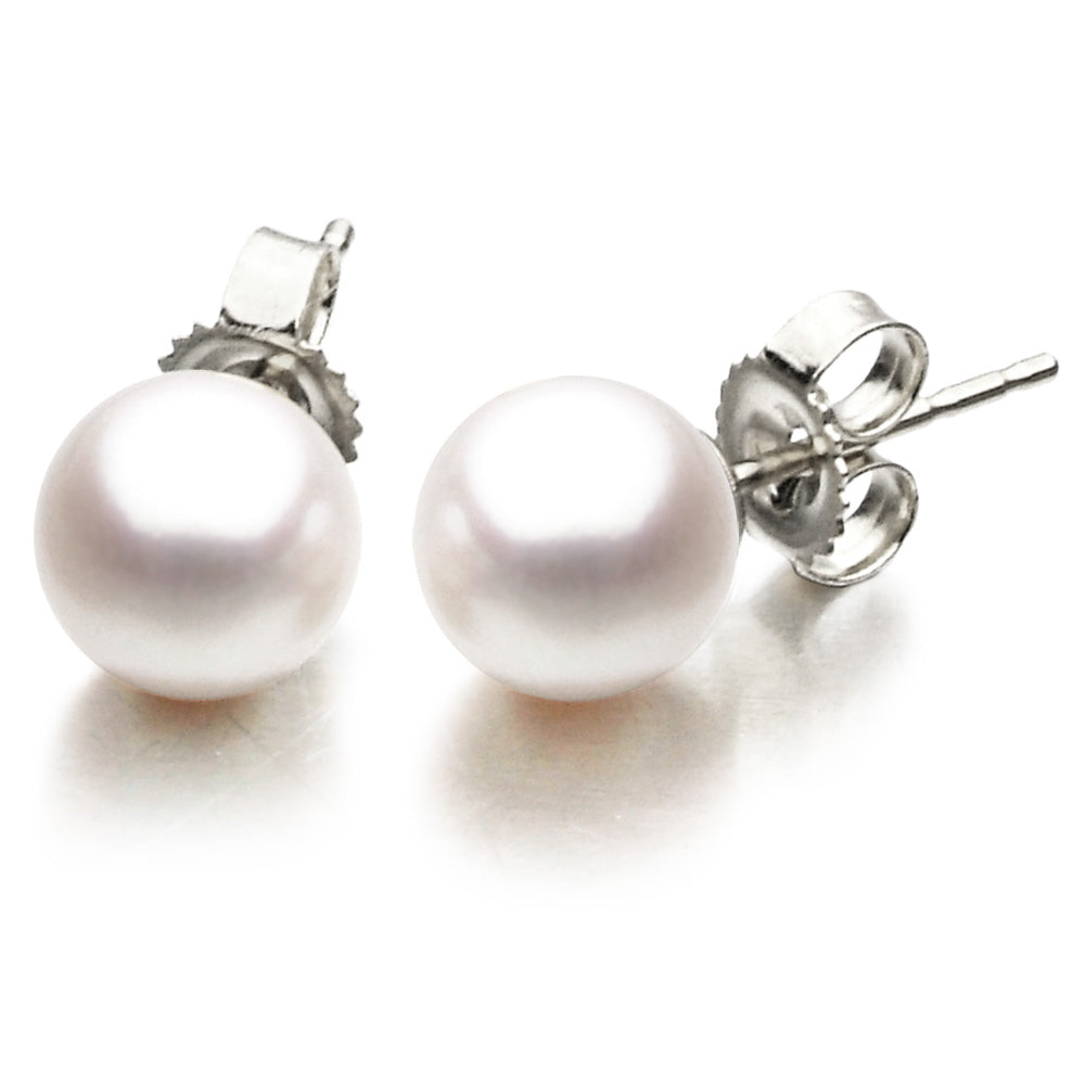 Akoya Pearl Studs - 9.5-10mm